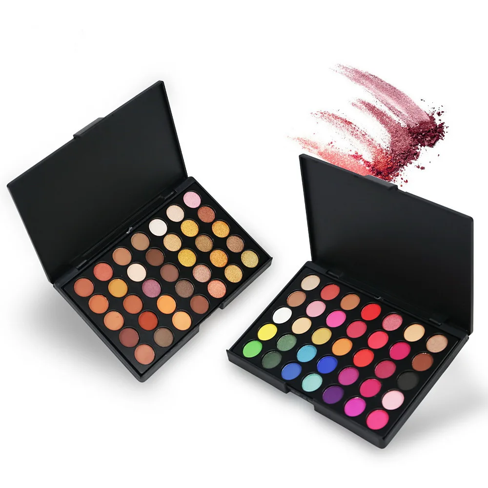 

TEAYASON 35 Colors Eyeshadow Matte Pearlescent Eyeshadow Box Smoky Makeup Multicolor Eyeshadow Palette