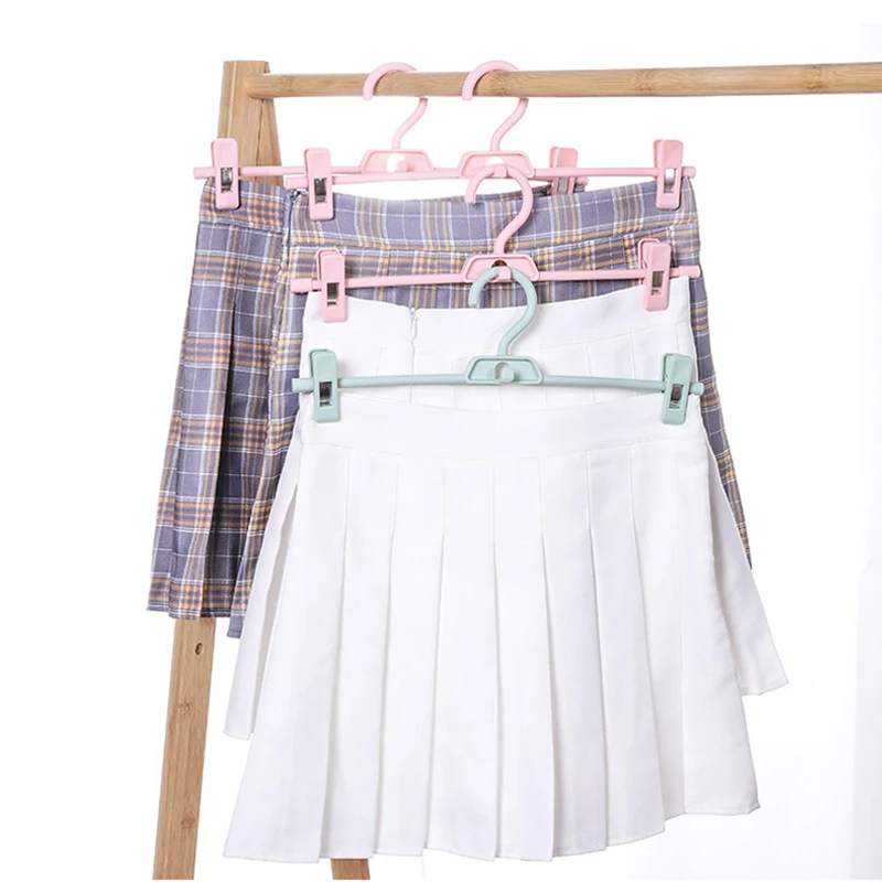 

Wholesale adjustable plastic clothes hangers cheap plant trousers skirt rack hanger, Customized