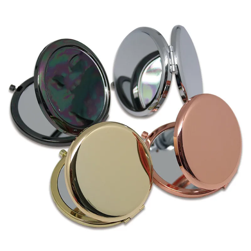 

New Personality Designs Printing Blank Stainless Steel Pocket Makeup Mirror