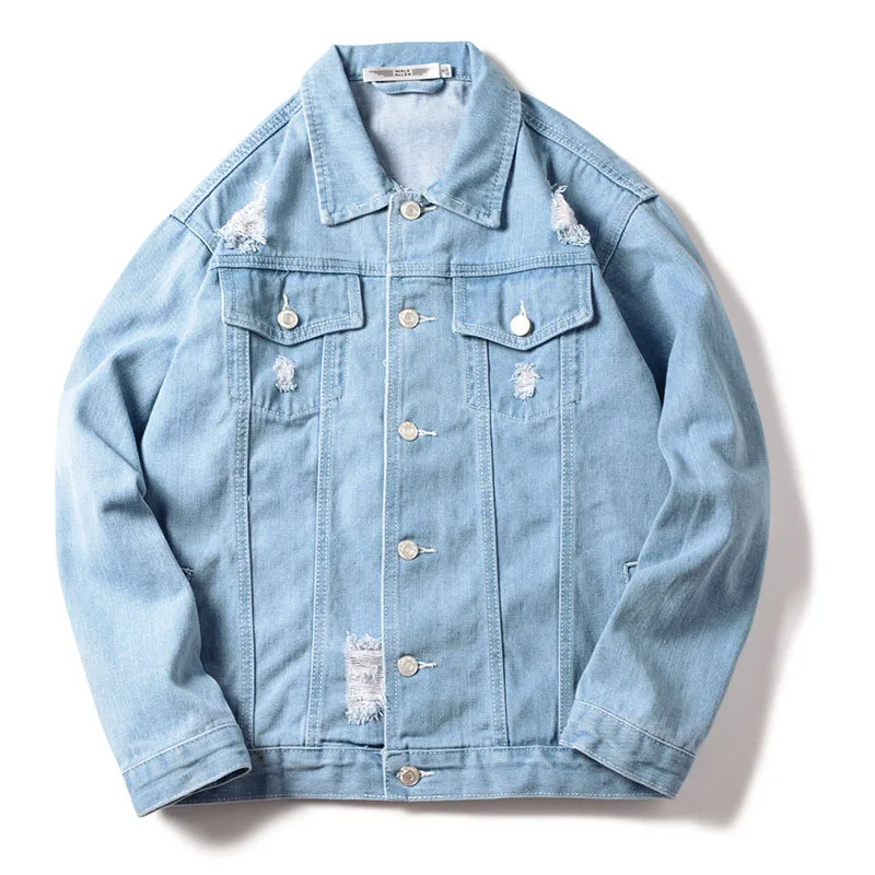 

Oemtailor Japanese Style denim jacket button placket denim jackets, Blue