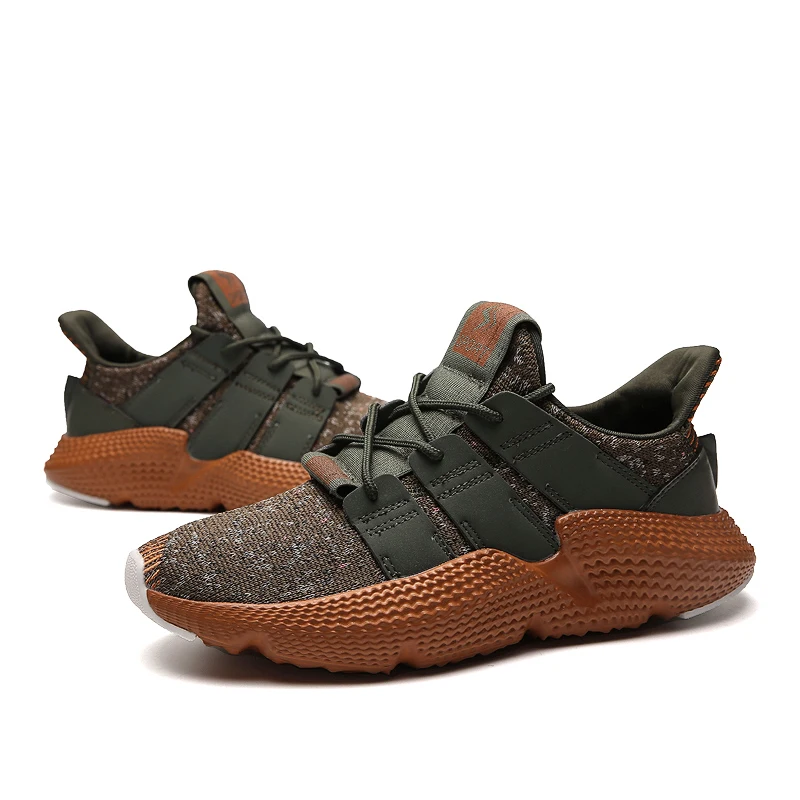 

New PROPHERE Fashion Sneakers Breathable Knitted Lightweight MD Sole men's casual Shoes Height Increasing Running Sports Shoes