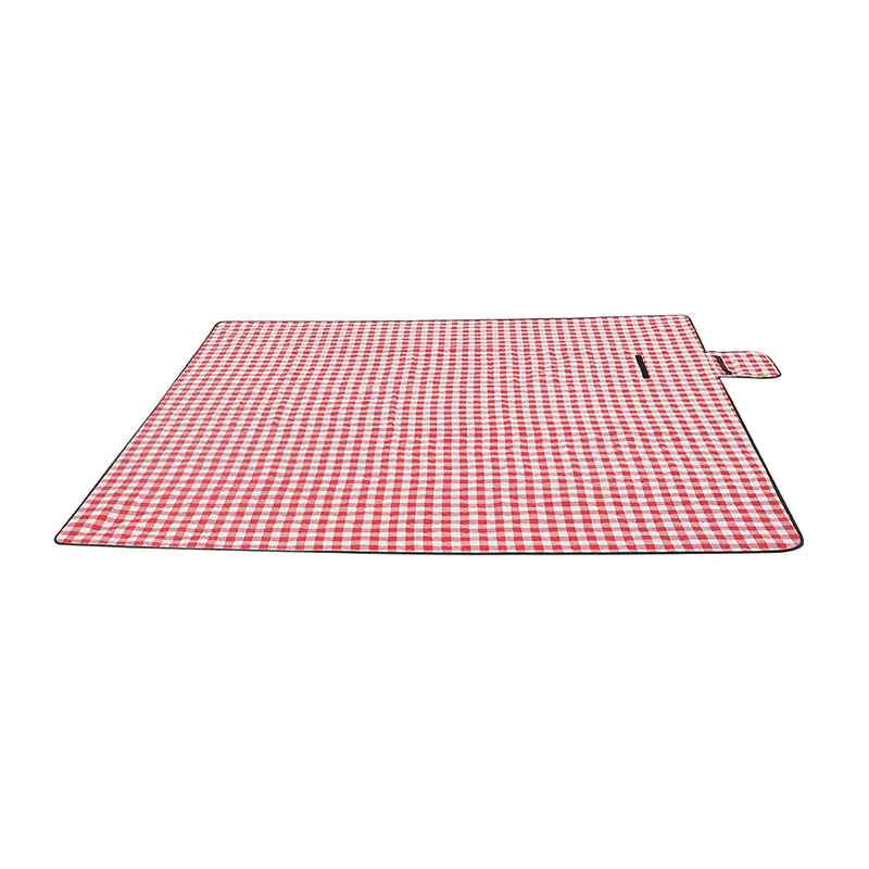 

Luxury 210X200cm 210T Polyester Outdoor Waterproof Machine Washable Ultrasonic Pattern Picnic Mat Leather Handle Beach Blanket