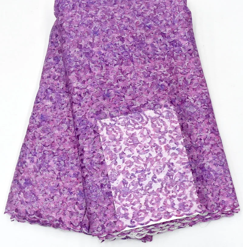 

Manufacturer nigeria fancy lace fabrics 5yards african 2020, Accept customized color