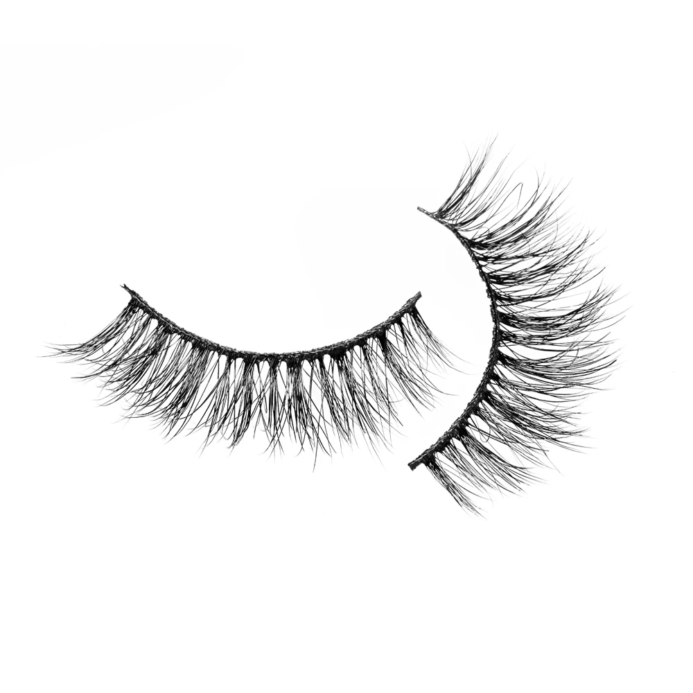 

Wholesale 3d siberian mink eyelash strips private label lashes, Natural black