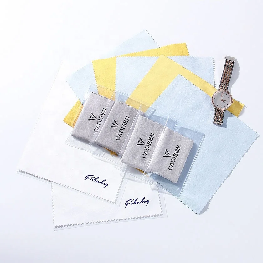 

Custom Individually Wrapped Microfiber Suede Eyeglass Lens Spectacle Cleaning Cloth, Customized color
