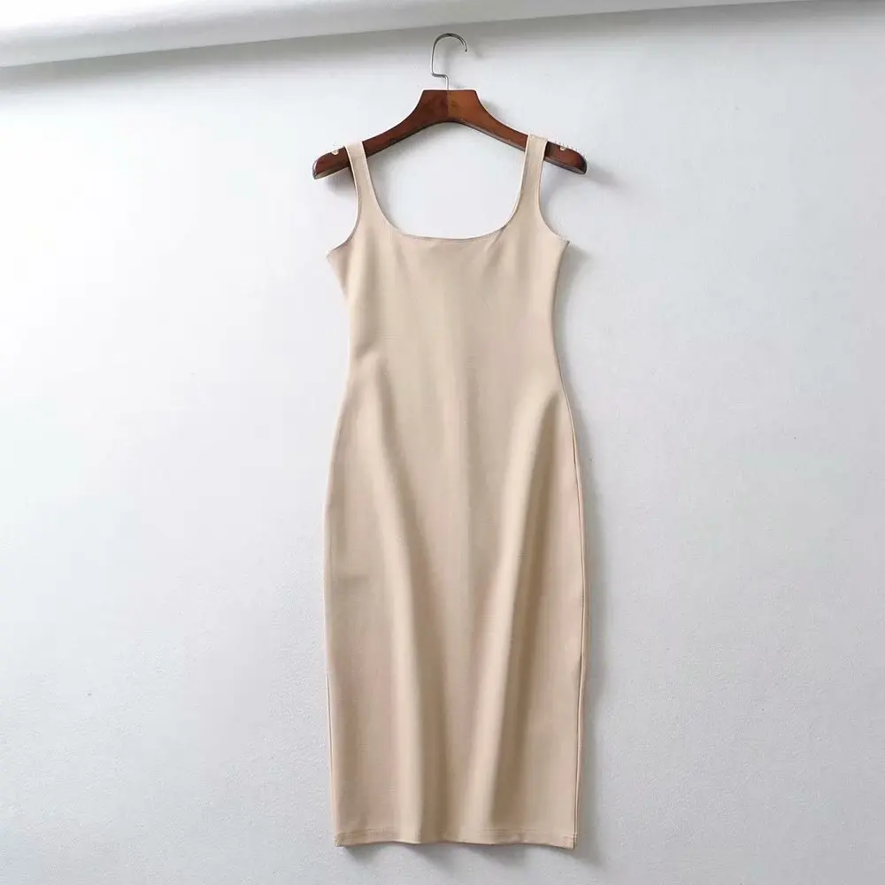 
Factory wholesale 2020 new style sweet long dress sleeveless hip hop condole belt summer dresses 