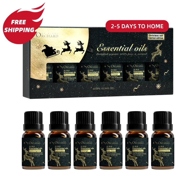 

wholesale 10ml organic 100% pure tea tree eucalyptus lemongrass peppermint lavender orange massage essential oil for skin