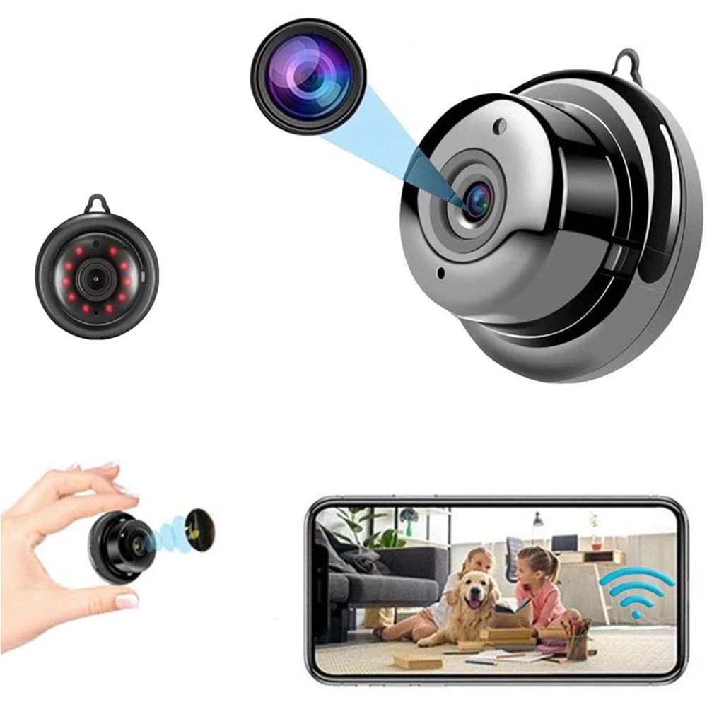 

Home Security Surveillance Nanny Camcorder Mini Wifi Camera with 2 Way Audio Motion Detection Night Vision