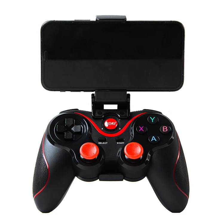 

Android mouse pad Gen Game Z8 Wireless BT Gamepad for mobile phone PC TV Box Wireless Game Controller For Phone, Black+red