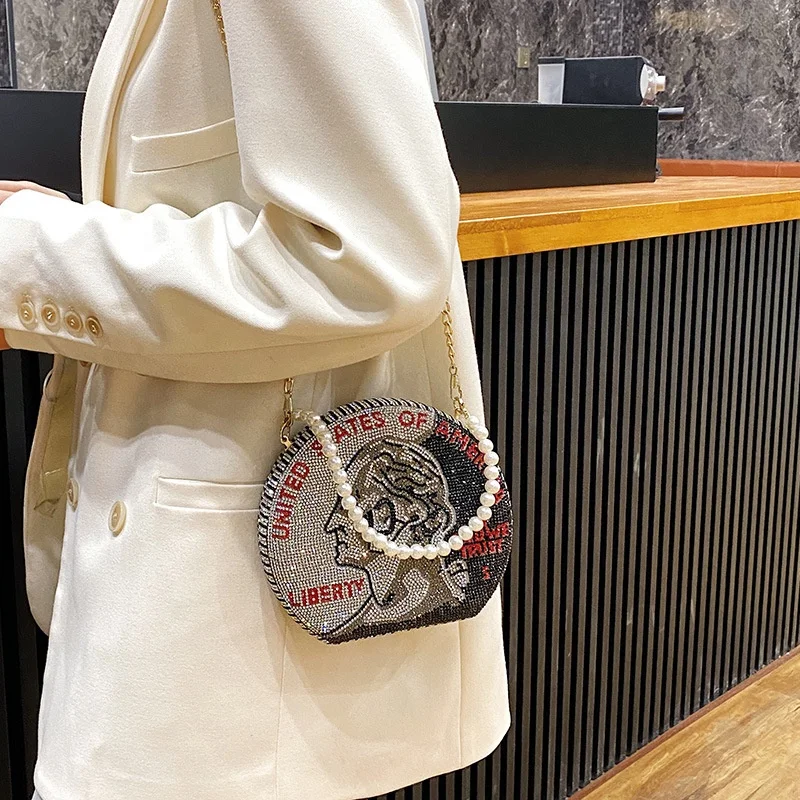 

New Arrival Women handbags Ladies Elegant Dollar Party Bag Woman Handbag Luxury Hand Bag For Female, Customizable