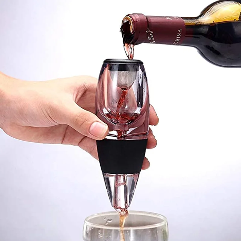 

Magic Wine Decanter Acrylic Wine Pourer-Aerator Filter Aerating Wine