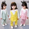 2019 super cute kids autumn girl long sleeve toddler spring upscale baby clothes for children clothing