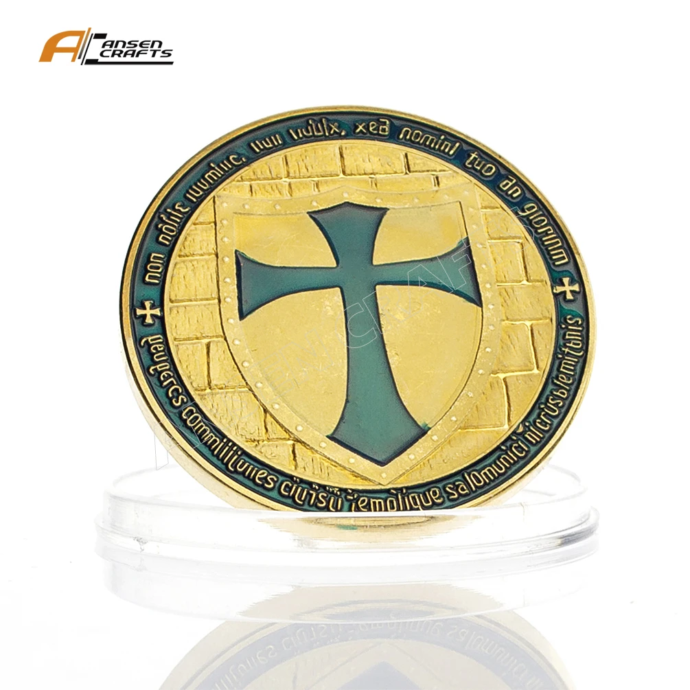 

Custom Made Gold Silver Bronze Coins with Soft Enamel Coloring Geocashing Masonic Coins and Challenge Coins