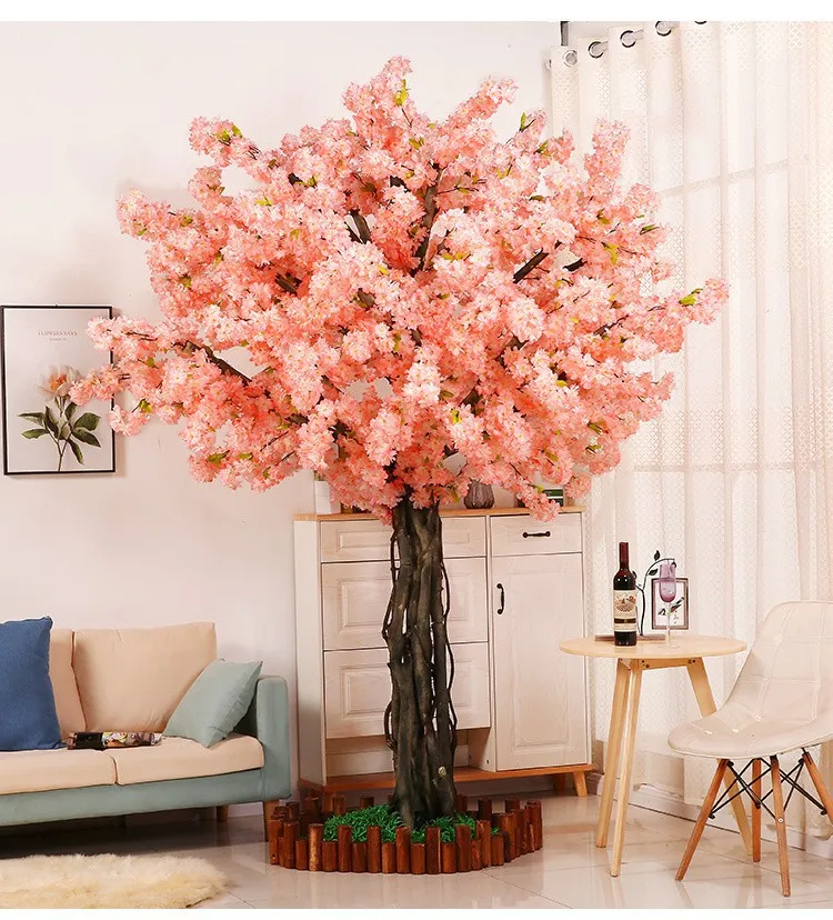 

Large Interior Decoration Large Cherry Blossom Tree Simulation Plants Home Hotel Decoration Simulation Artificial Cherry Tree, Natural color