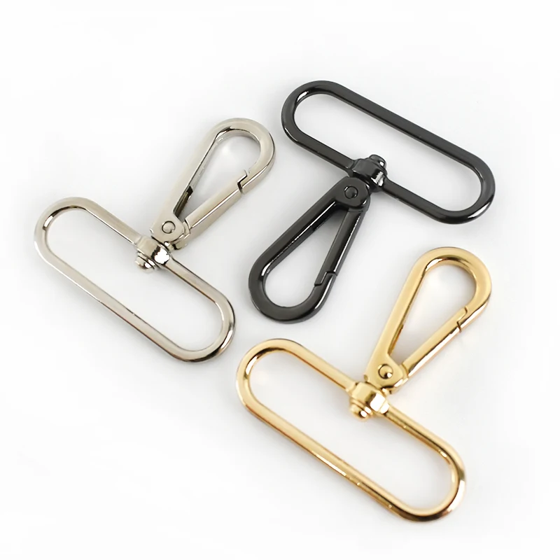 

Meetee F4-1 50mm Hardware Accessories Alloy Swivel Snap Buckle Bag Strap Lobster Clasps for Dog Collar Rotating Hook Buckles, Silver gold gun black bronze