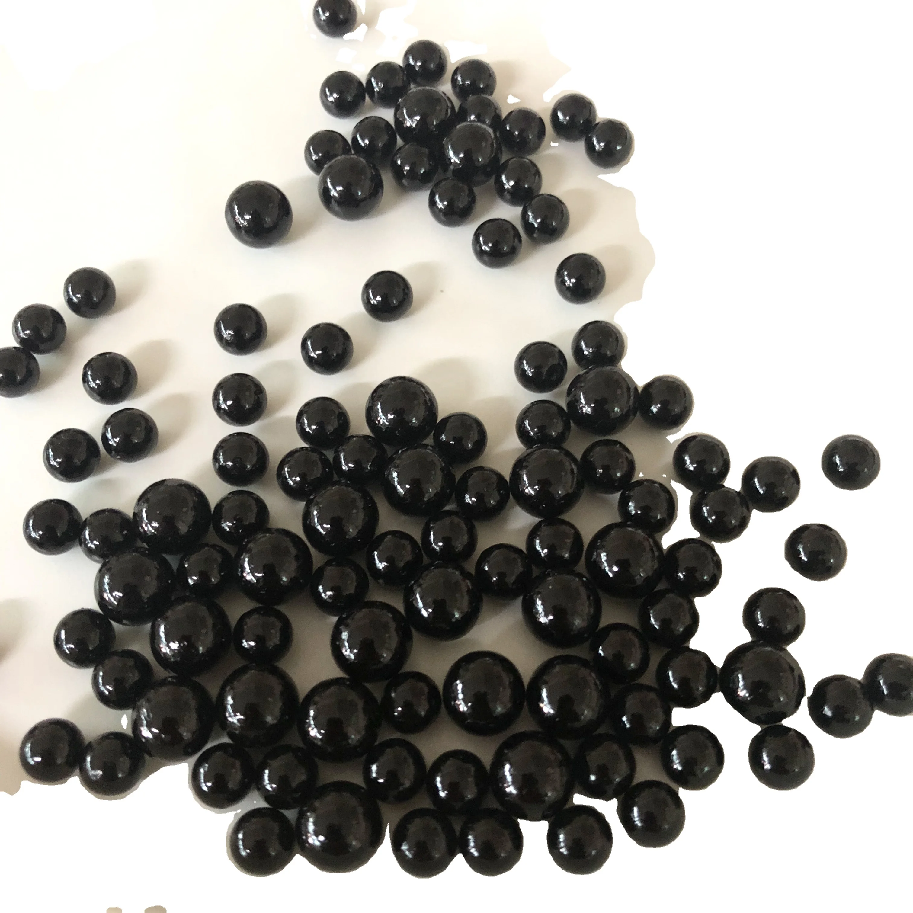 

Black Color Imitation ABS Faux Plastic Round Pearl Beads With Hole For Jewelry Accessories, Custom