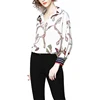 2019 latest new arrivals wholesale cheap price best selling turn-down neck long sleeve casual women summer fashion print blouse