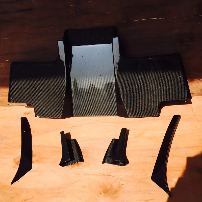 For Rx7 Fd3s Regt Re Style Carbon Fiber Rear Diffuser With Middle