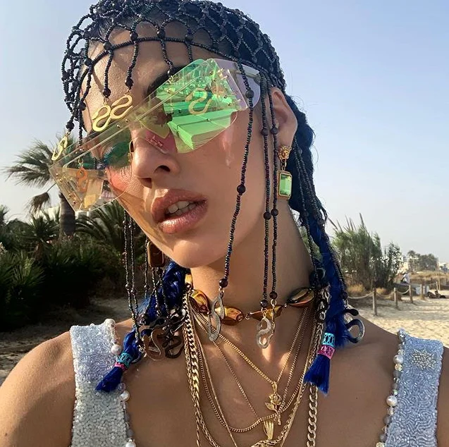 

2021 Rimless Square Sunglasses Women Oversized Luxury Brand Mirror Pink Shades Sunglasses Men Trend Female Eyewear Glasses