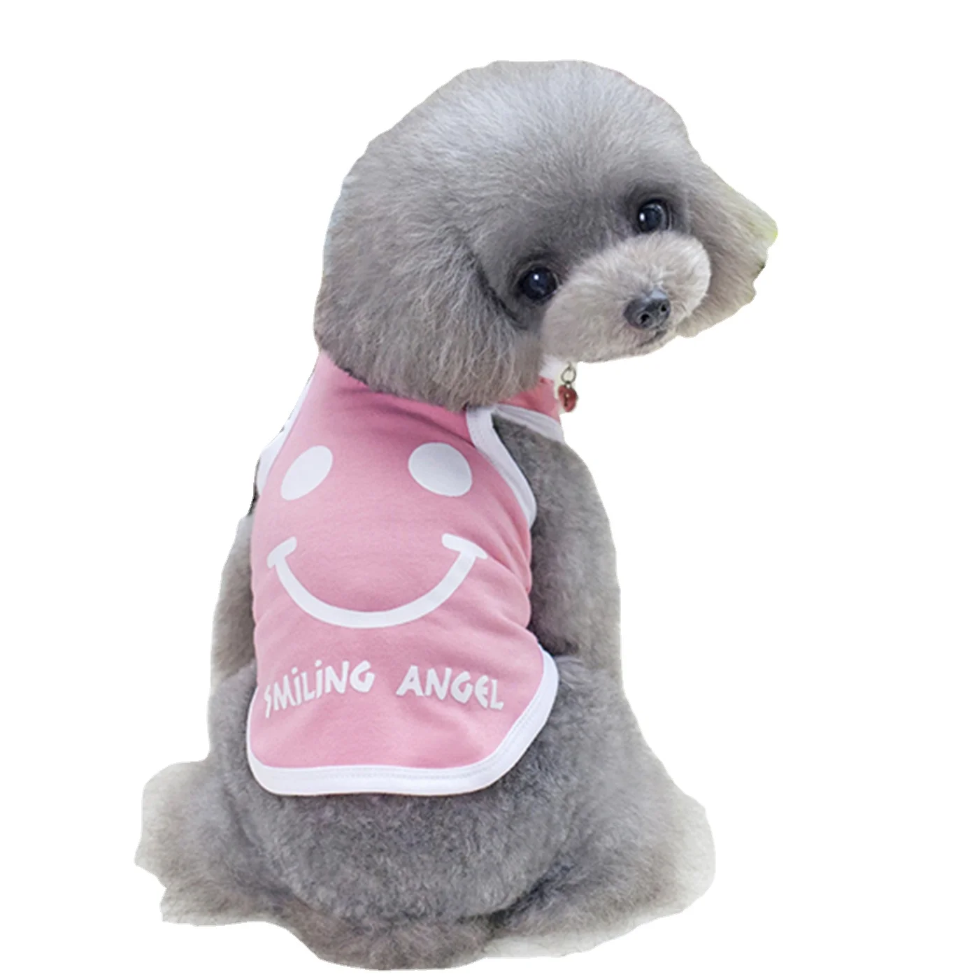 

HY Wholesale Fashion Cool Summer Smile Pet Dog Clothes From China Fashion dog clothing pattern, Black,blue,orange,pink,green