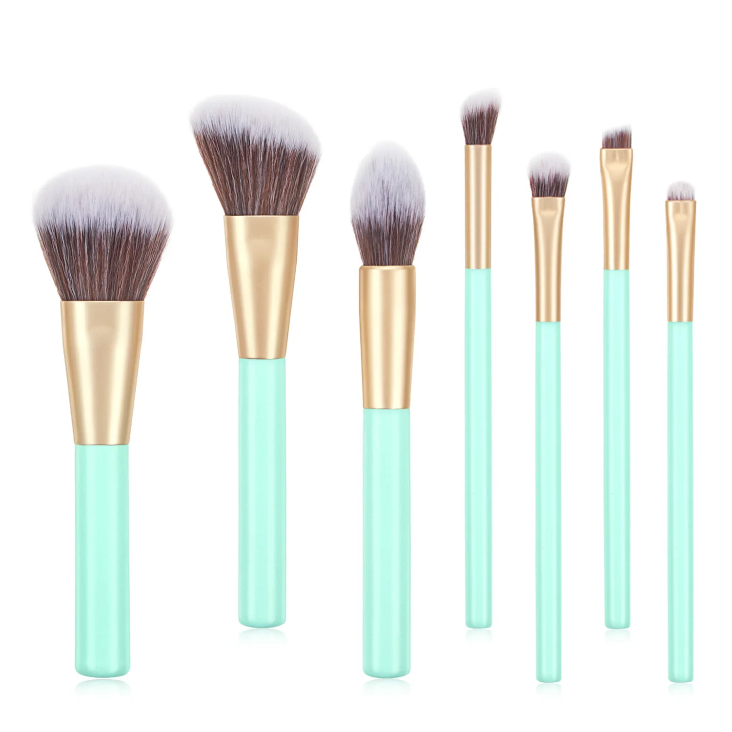 

wholesale free sample crystal handle makeup brush sets 7pcs glitter make up brushes