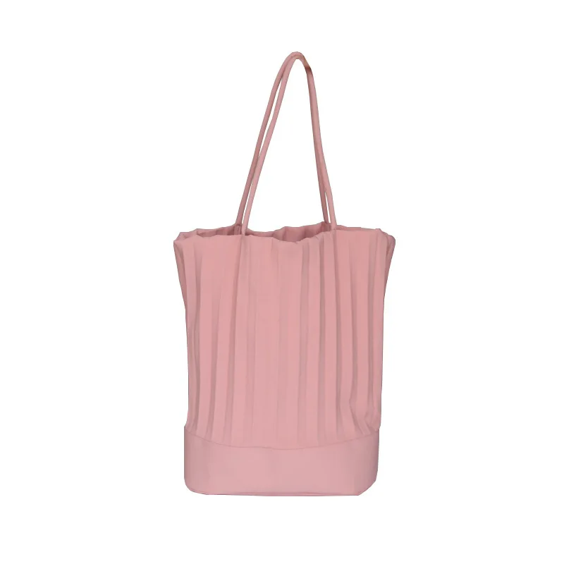 

Wholesale 2021 New Design Wrinkle Shopping Bag Lady Canvas Bucket Handbags