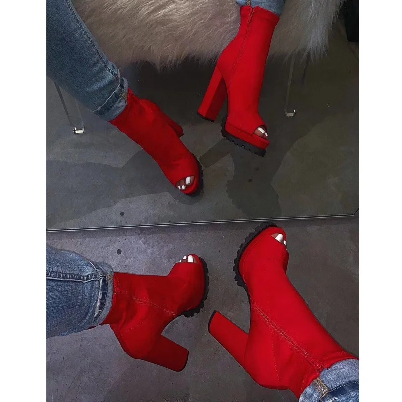 

New arrival good quality pu female outdoor high heel sandals ladies heel shoes