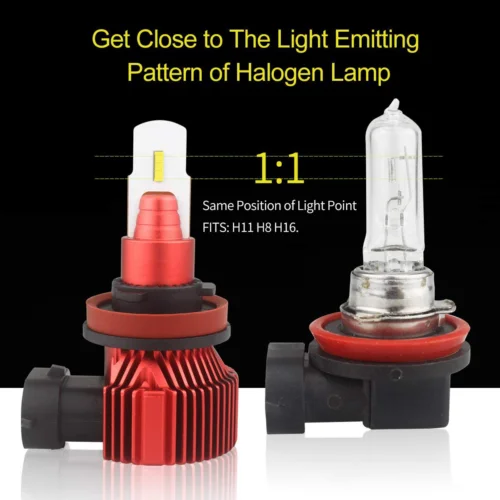 Cooling aluminum R3 brighter LED car fog lamp H11 H7 9005 9006 led motorcycle headlight