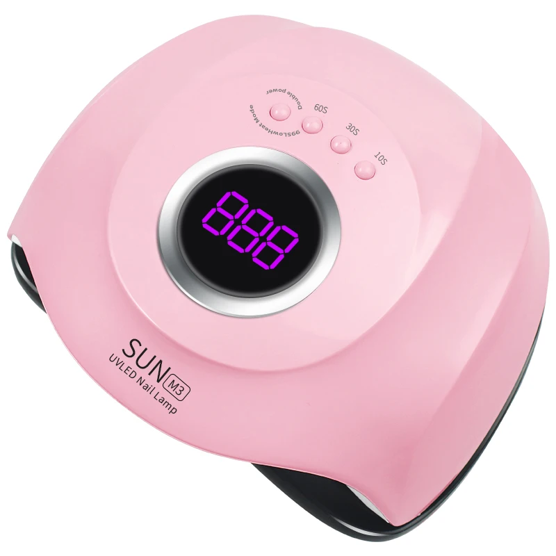 

Wholesale Newest SUN M3 180W Newest Rechargeable Double Resource UV Gel Polish Nail Led Curing Lamp, Pink