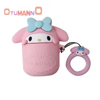 

Hello Kitty Cat Skin 3D Soft accessories Melody New Style Silicone Cover Case for Airpods
