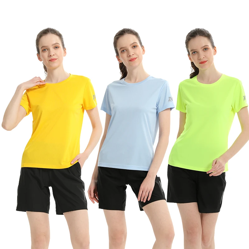 

Casual Summer Women Loose Quick Dry Sport Tshirt Custom Print Logo Tshirt