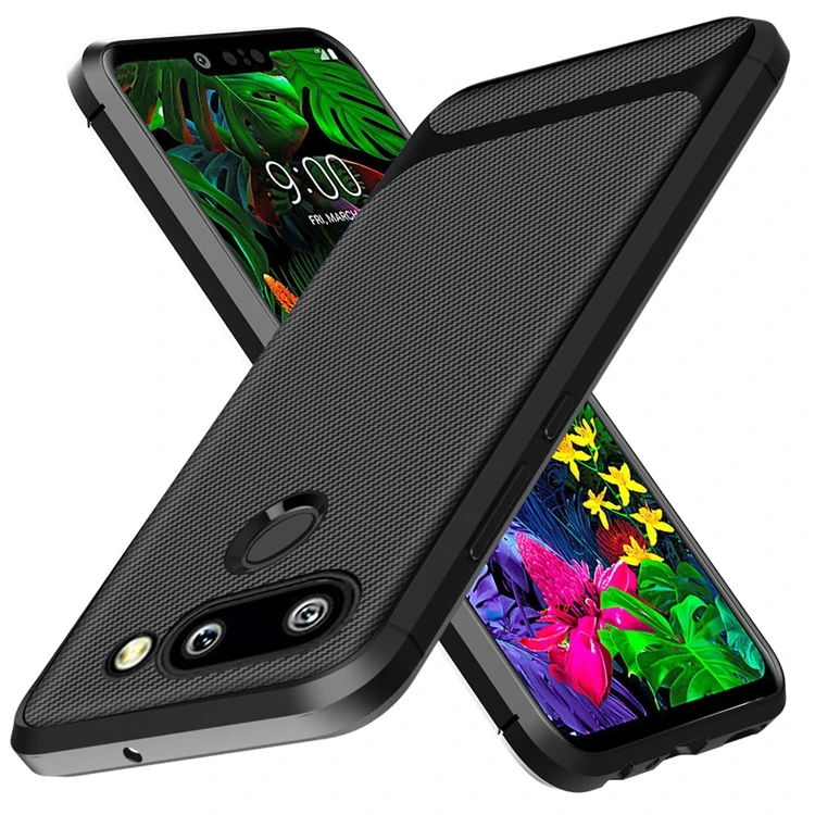 

XINGE Carbon Fiber Pattern Soft Shell Case For Lg G8 Thinq Case