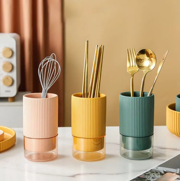 

Nordic Ceramic Household Chopstick Cutter Kitchen Desktop Multi-purpose Knife and Fork Chopstick Box Receptacle, Green;pink;yellow