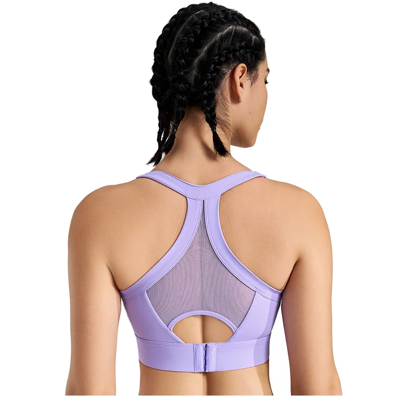 High Support网纱拼接宽肩with Sports Bra