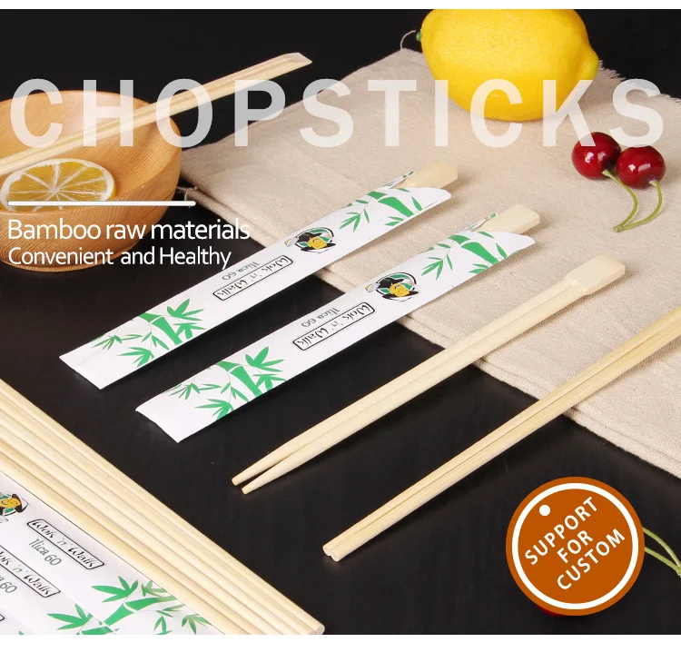Natural Disposable Bulk Bamboo Custom Printed Individually Paper