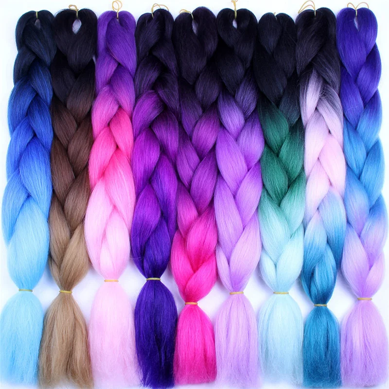 

Africa board jumbo wag braid hair chemical fiber braid hair silk synthetic jumbo braiding hair, Custom-made