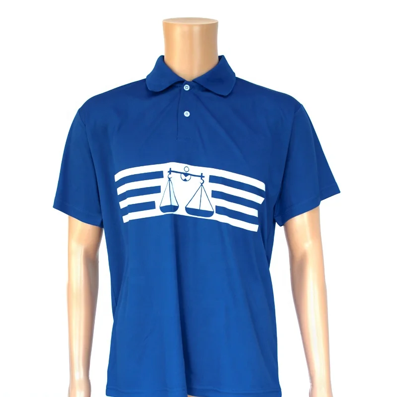 

100% Polyester Silk Screen Printing Pique Mesh Polo Tshirt