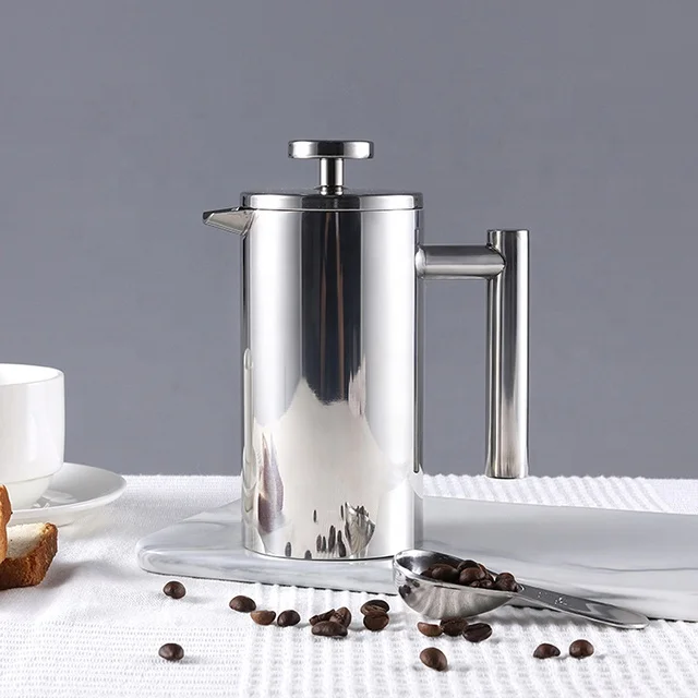 

Amazon Hot Selling double wall Stainless Steel High Quality prensa francesa French Press Coffee Plunger coffee & tea sets