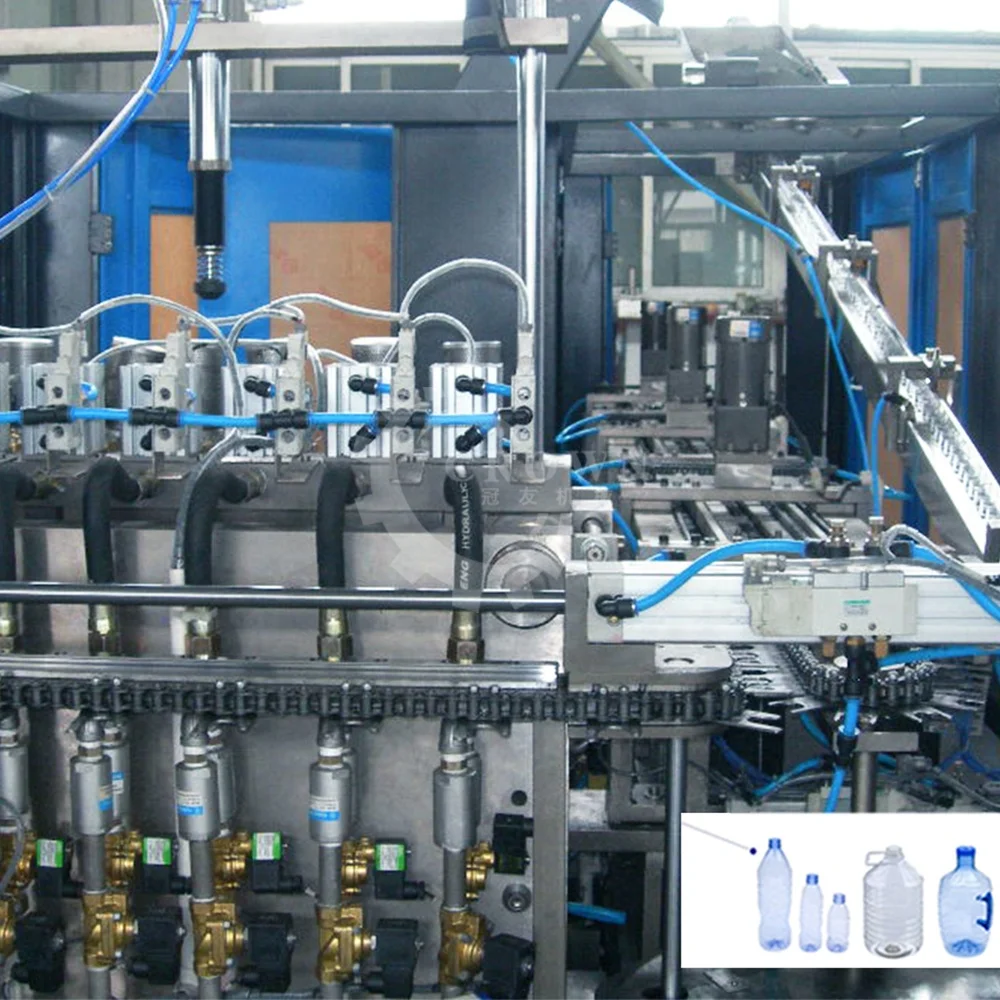 
2 4 6 Cavity Automatic PET Plastic Bottle Making Blow Moulding Blowing Machine Price 