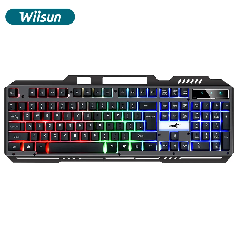 

RK300B LED backlight usb wired gamer keyboard 104 Keys gaming keyboard Mechanic Keyboard Gaming