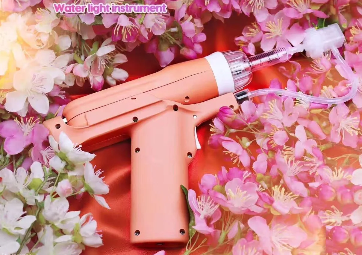 2 种颜色橙色和白色 e-z 注射器水皮肤冷冻枪 meso 枪冷冻皮肤抗皱 ez