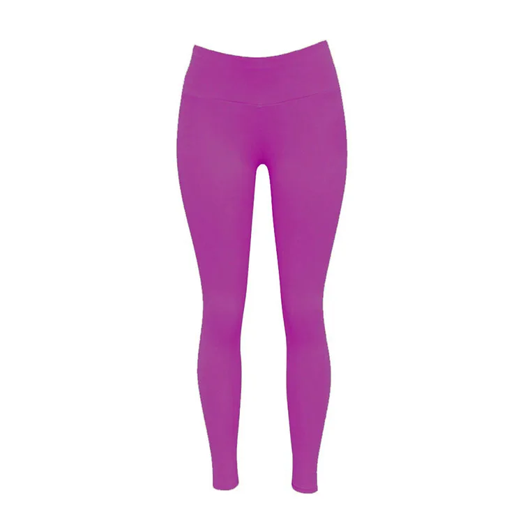 
Fashion leggings breathable slim thin solid color high waist yoga leggings 