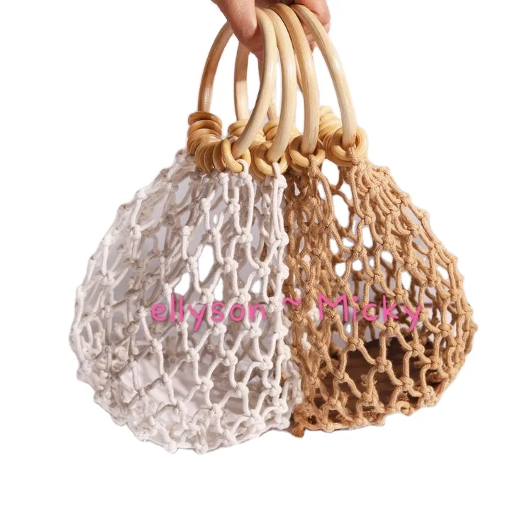 

Fashion manual mini bag Crossbody Shoulder Cotton Tote Bag Women Bag Handbag, Black.brown.beige