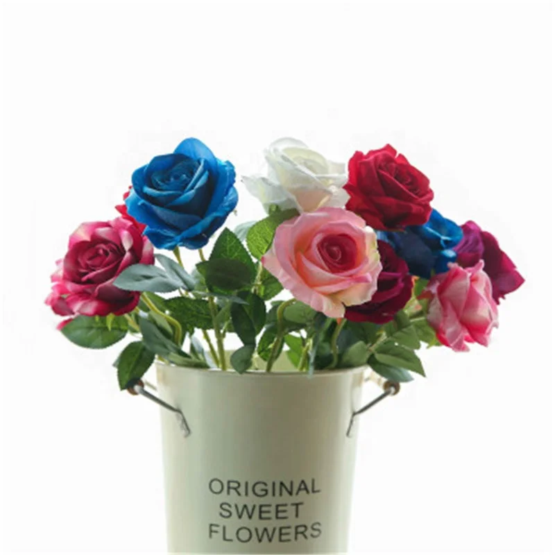 

Red Rose Wedding Artificial Flowers Home Decorative Flowers Artificial, Multicolor