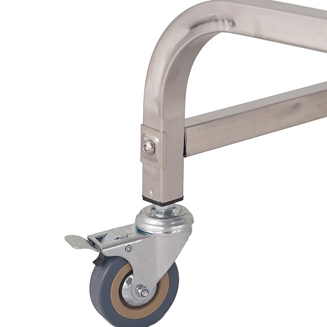 
Stainless Steel Newest Design Waste Collecting Transportation Hotel Banquet Garbage Collection Cleaning Maid Trolley 