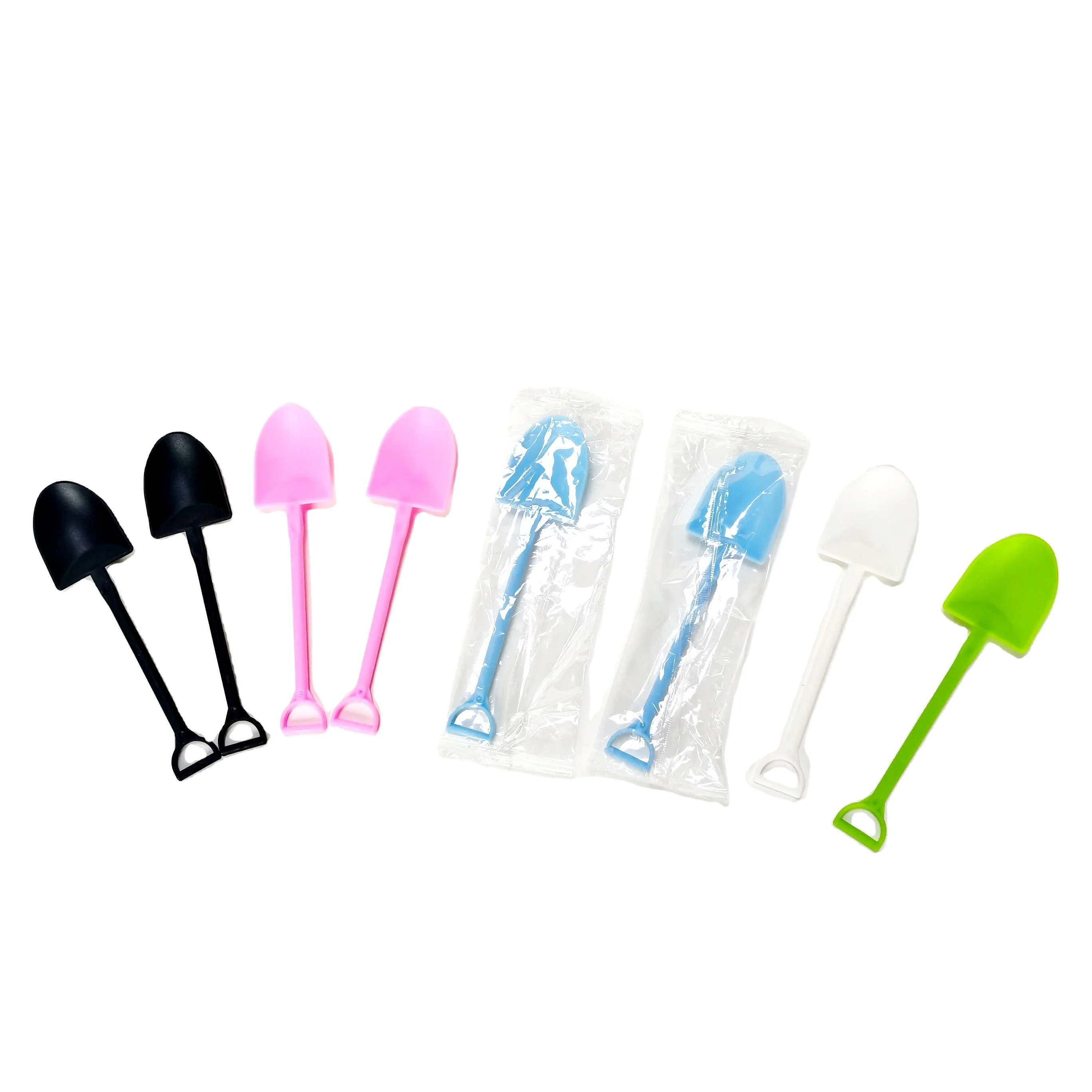 Small shovel spoon disposable yogurt ice cream dessert spoon many colors available