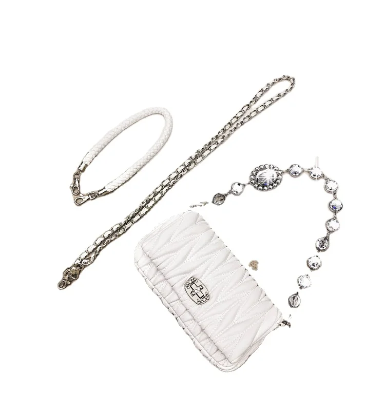 

The girls bag Pu Leather Handbags Chain Axillary Bags Women Baguette Bag Brand Luxury, Customizable