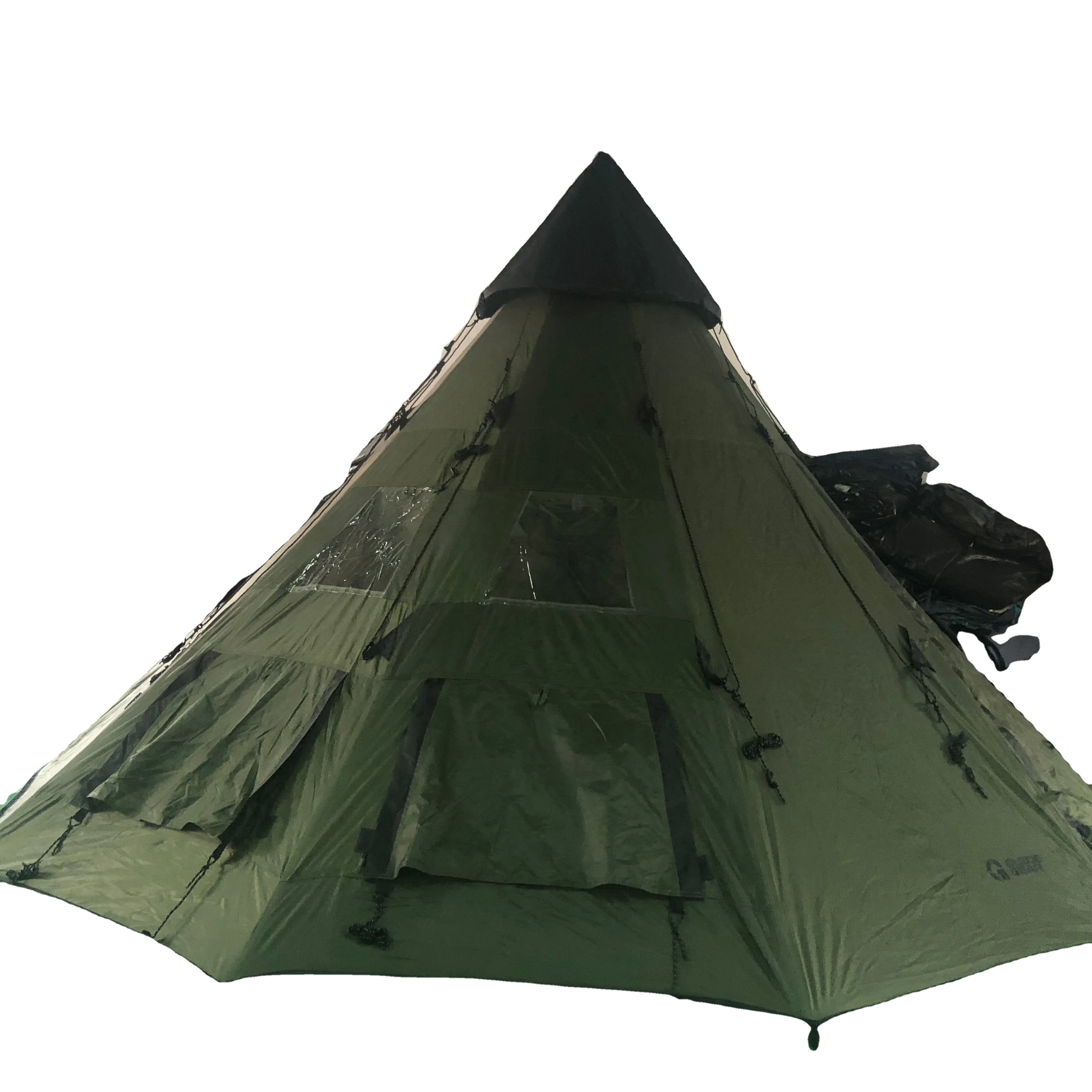 

2019 hot sales America Customized outdoor waterproof wild camping tent adult Indian teepee tent, Customized color