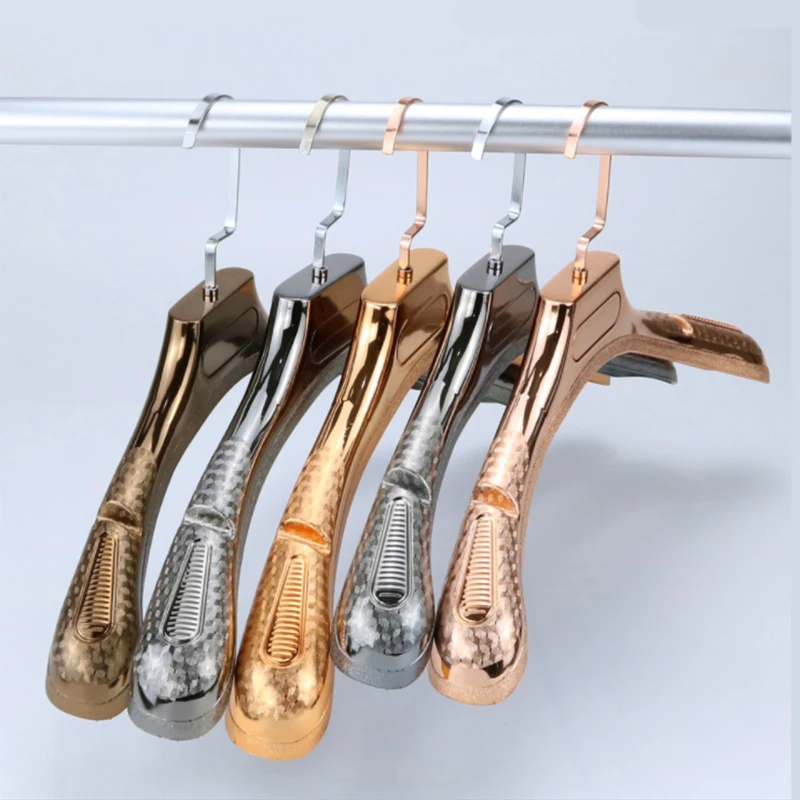 

High Quality Men's Suit Silver Plated Plastic Hanger, Silver/gold/rose gold/chrom