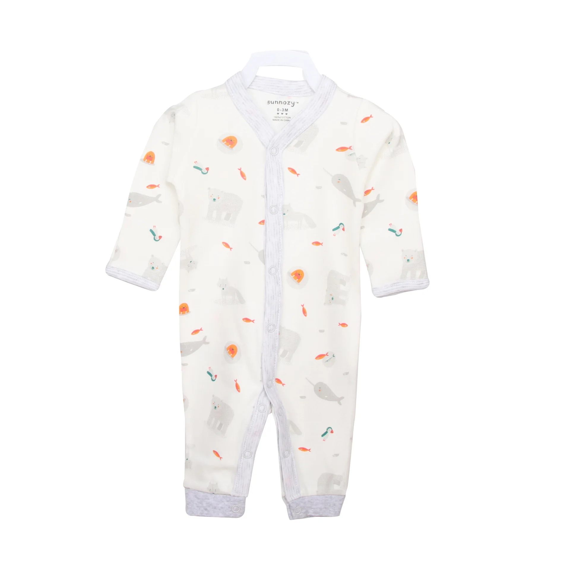 

light and convenient autumn warm cotton infant clothing baby romper
